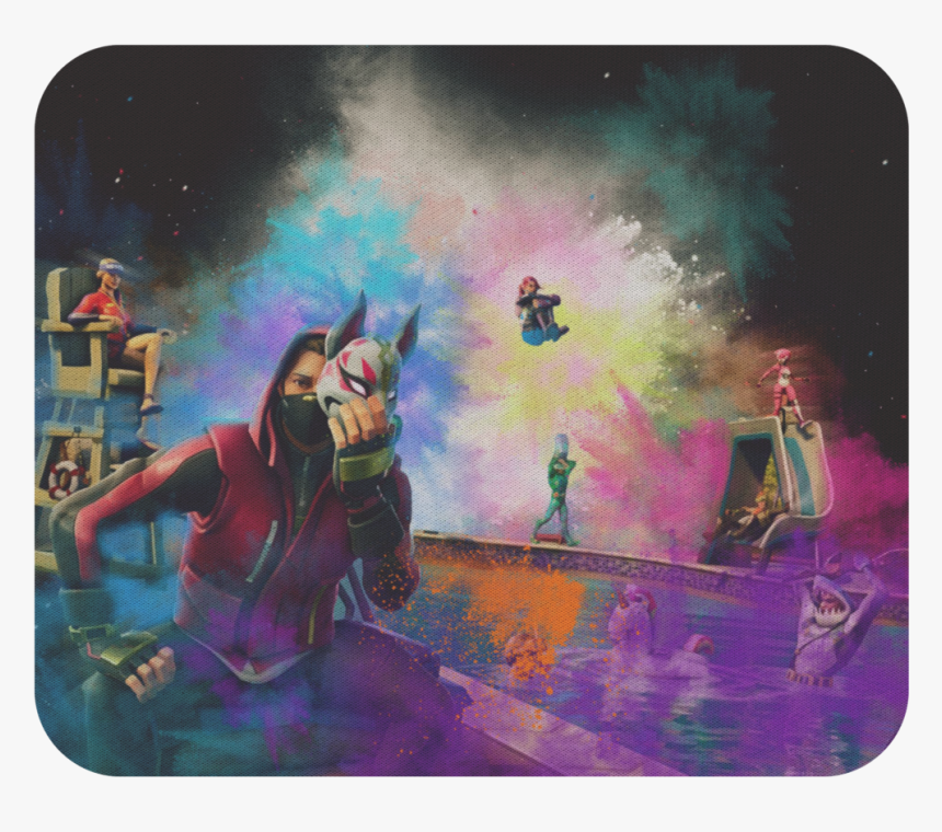 Fortnite Mouse Pad Fortnite Funny Lsmm172 - Painting, HD Png Download