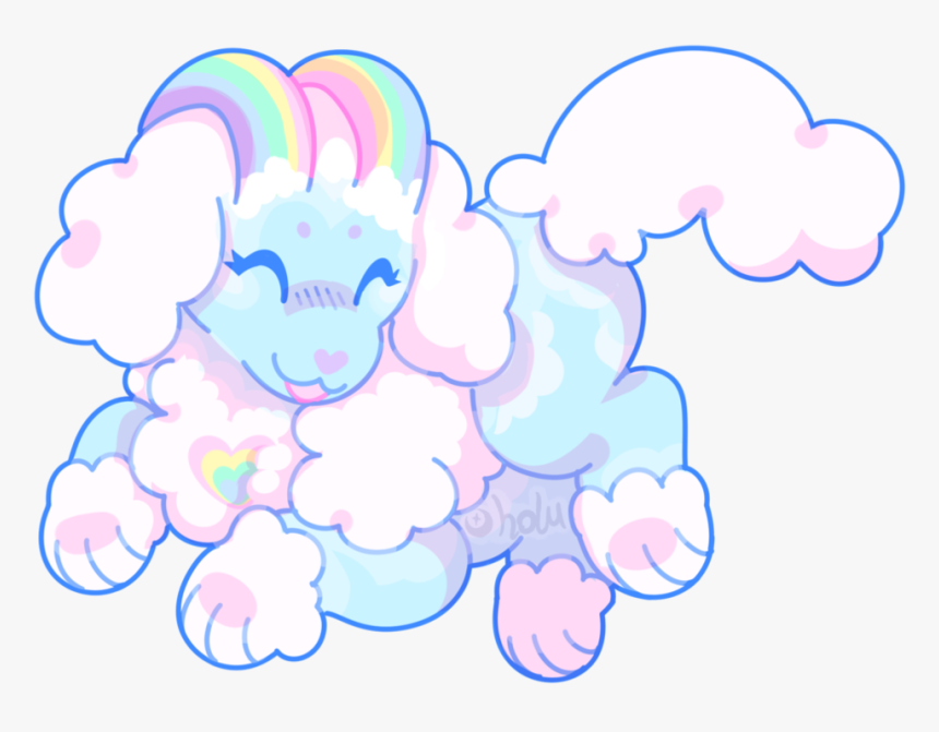 Fluffy Clipart Pastel Cloud - Cartoon, HD Png Download