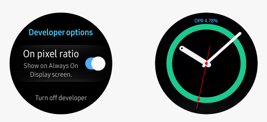 To Make It Visible, Open The Watch S Settings Menu, - Samsung Gear, HD Png Download