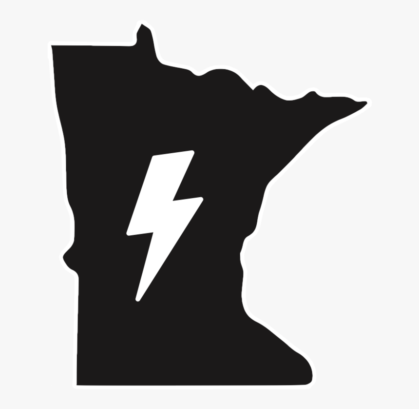 Sticker $1 - State Silhouette Minnesota, HD Png Download