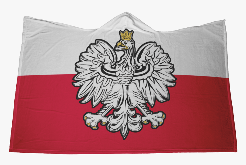 Polish Eagle Flag Colors Microfiber Hooded Blanket - Polish, HD Png Download
