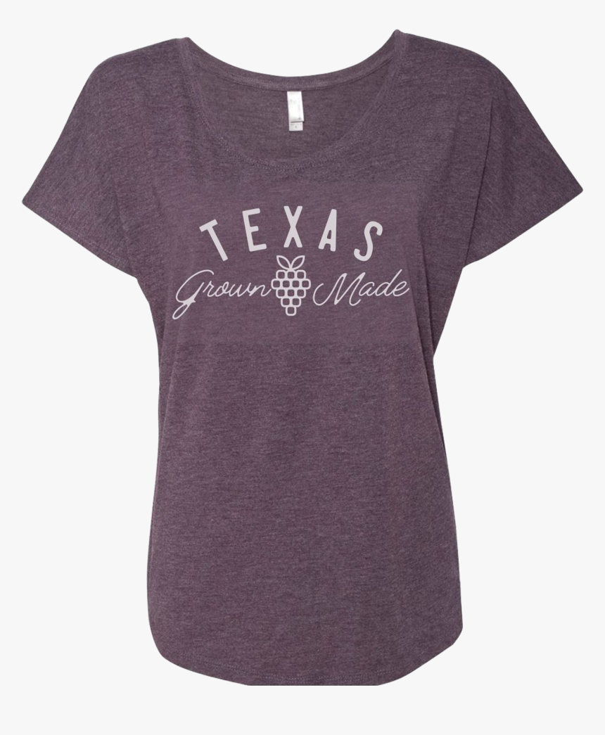 Ladies Tx Grown Purple Front - Active Shirt, HD Png Download