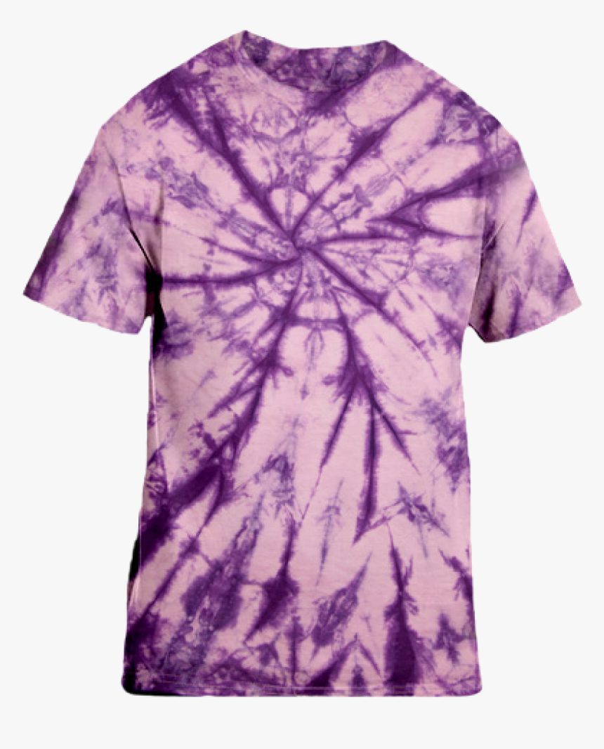 Cotton Short Sleeve T-shirt / Tie Dye Purple - Sleeve, HD Png Download
