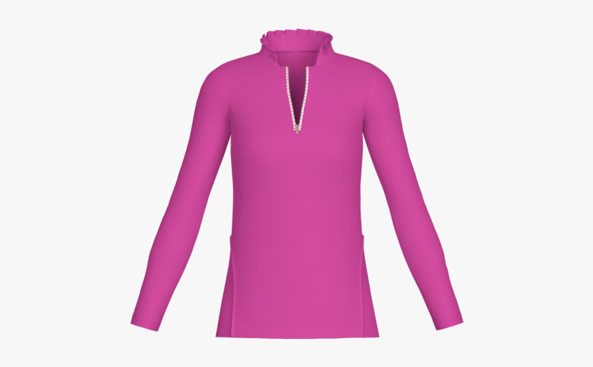 Purple Long Sleeve Golf Shirt - Sleeve, HD Png Download