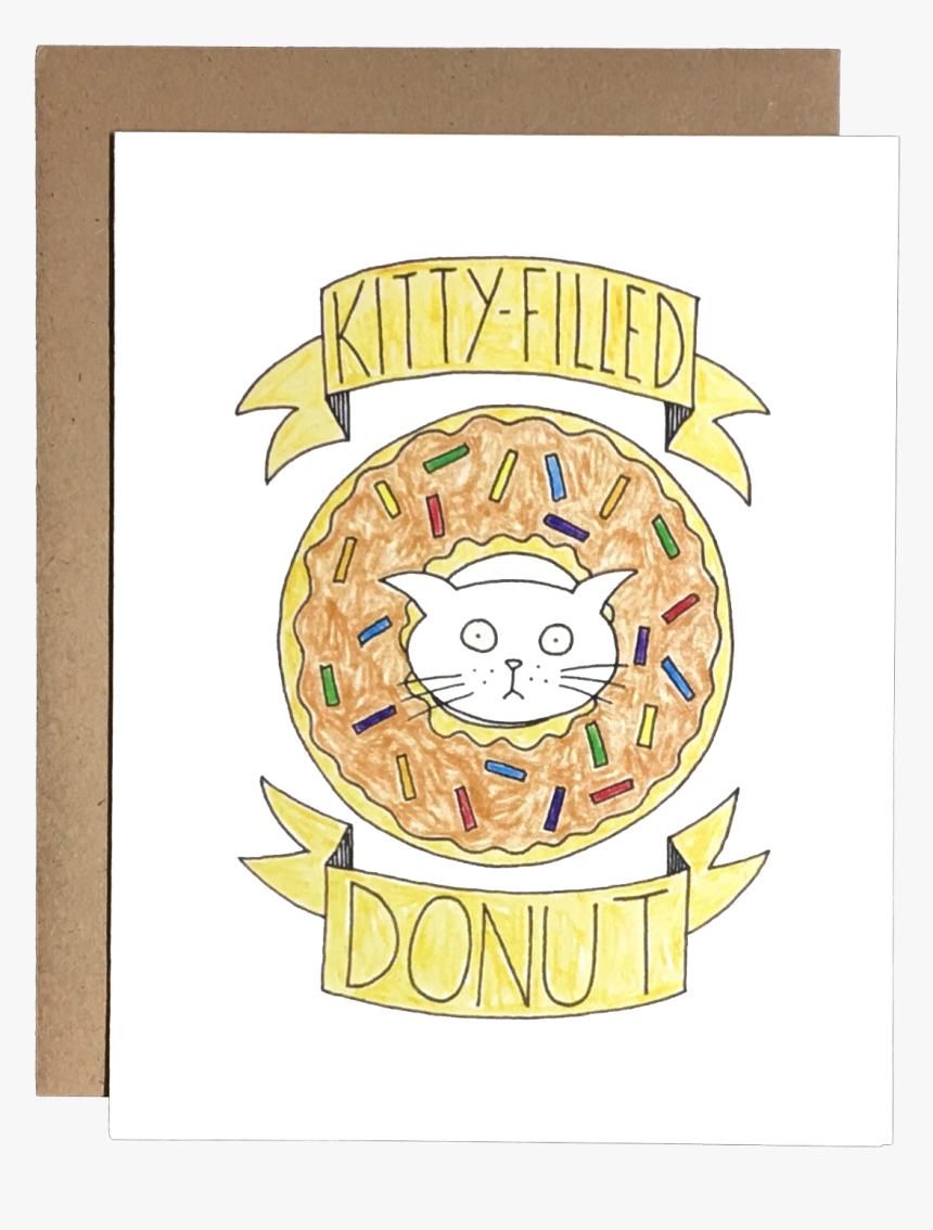 Kitty Filled Donut, HD Png Download