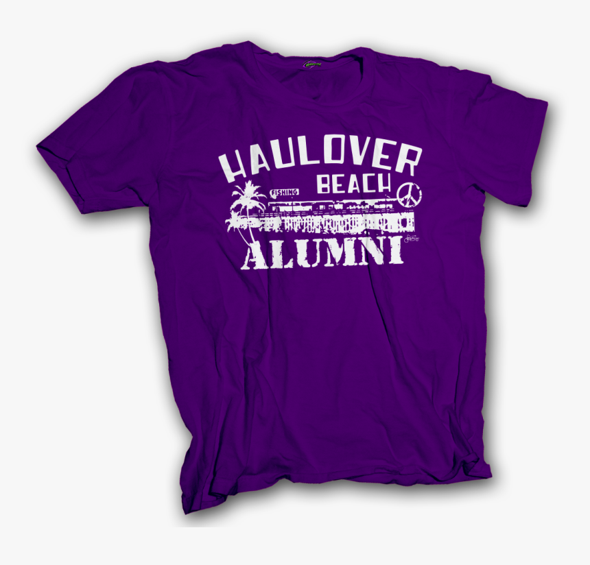 861606 Haulover Alumni Pier Purple Ss Shirt - Active Shirt, HD Png Download