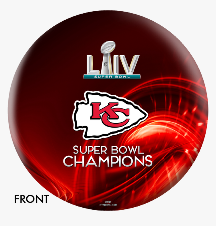 Ottb Kansas City Chiefs Bowling Ball Super Bowl 54, HD Png Download