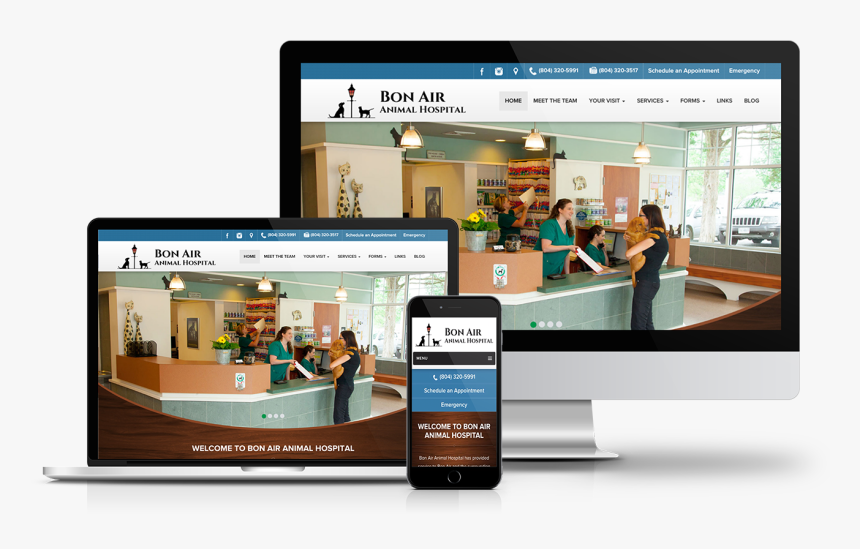 Bon Air Animal Hospital - Website, HD Png Download