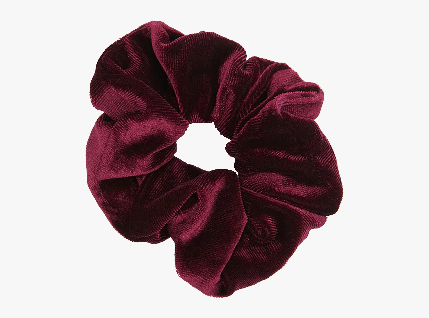 Transparent Hair Scrunchies Maroon, HD Png Download
