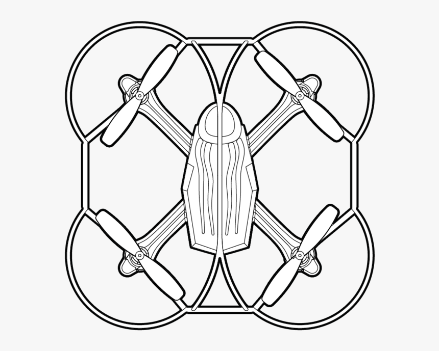 Drone Drawing Best - Technical Drawing, HD Png Download