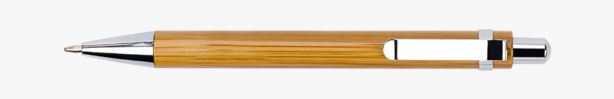 Barron Bamboo Ballpoint Pen With Metal Trims - Stationery, HD Png Download