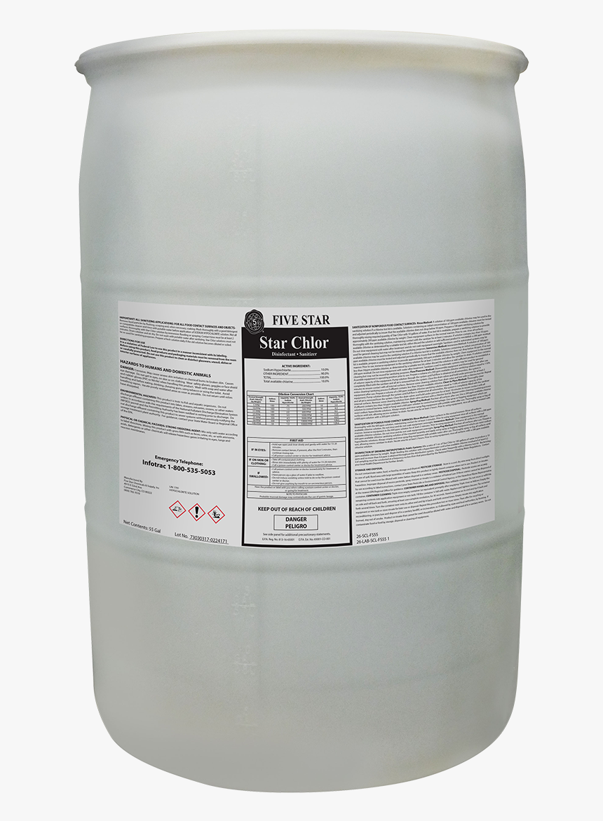 Star Chlor 55 Gallon Drum - Plastic, HD Png Download