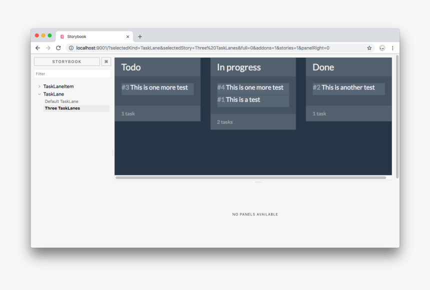 Storybook Showing Three Lane Components With Spread - Vue Js Storybook, HD Png Download