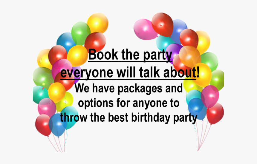 Happy Children In A Birthday Party - Balloon Background Png, Transparent Png