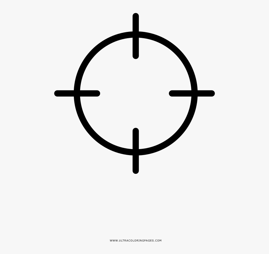 Crosshair Coloring Page - Ship Wheel Transparent Background, HD Png Download