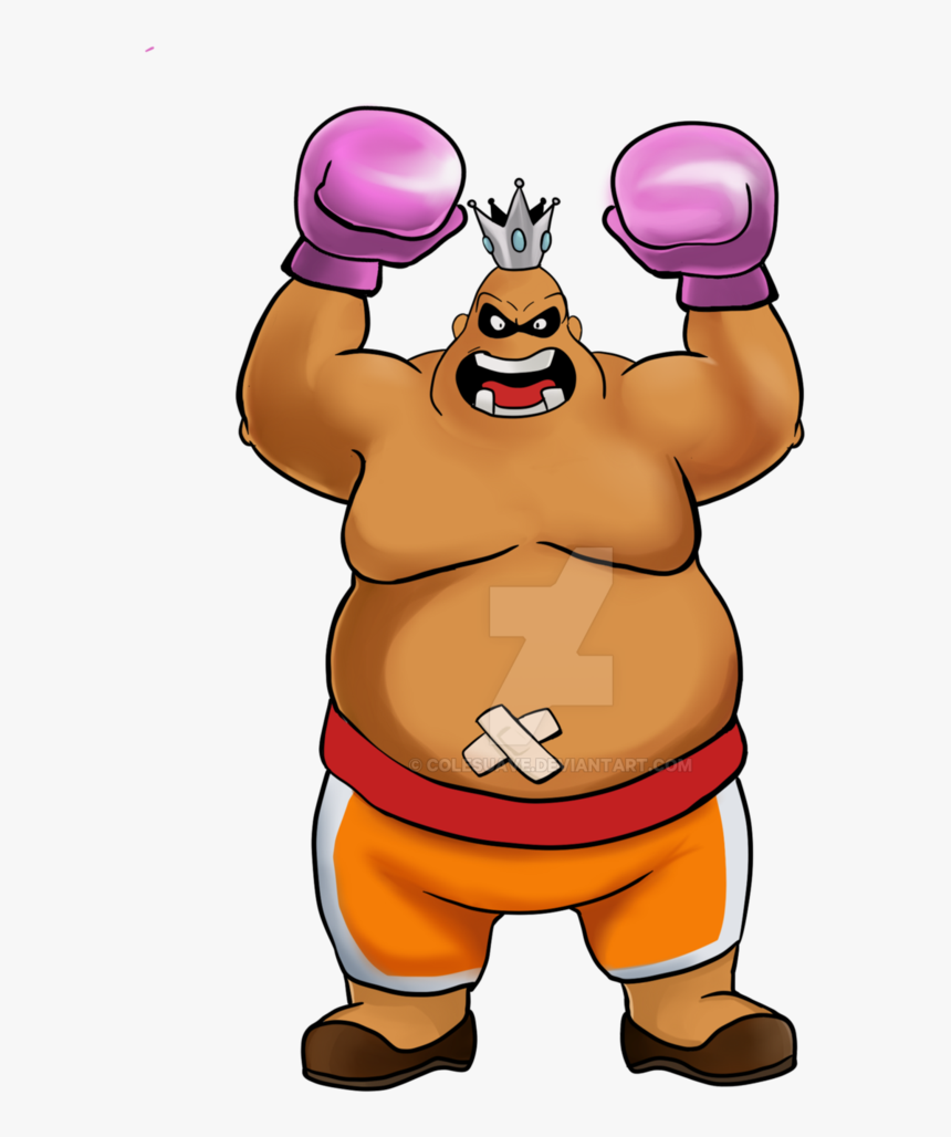 Sumo Drawing Muscle Huge Freebie Download For Powerpoint - Punch Out King Hippo Drawing, HD Png Download