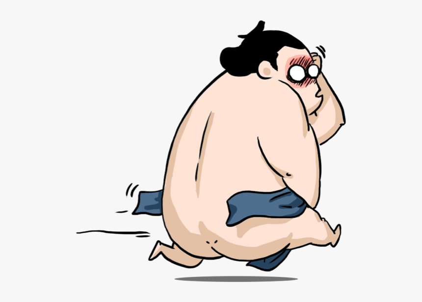 Ringo The Sumo Wrestler Stickers Messages Sticker-2 - Cartoon, HD Png Download