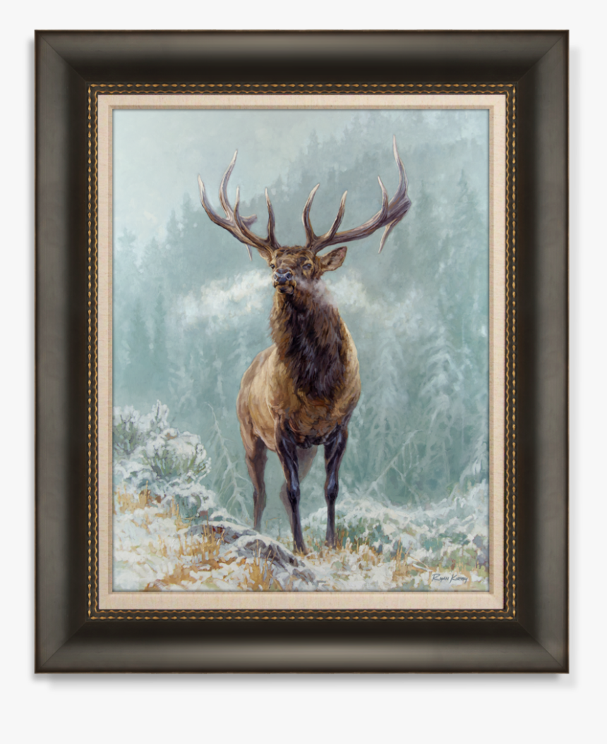 Ryan Kirby Elk In Snow Outdoor Life 2020 Cover Canvas, HD Png Download