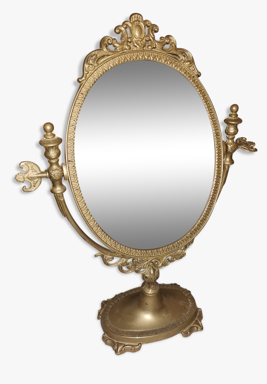 Old Standing Mirror Swivelling 28x39cm 
 Src Https - Miroir Pivotant Ancien, HD Png Download