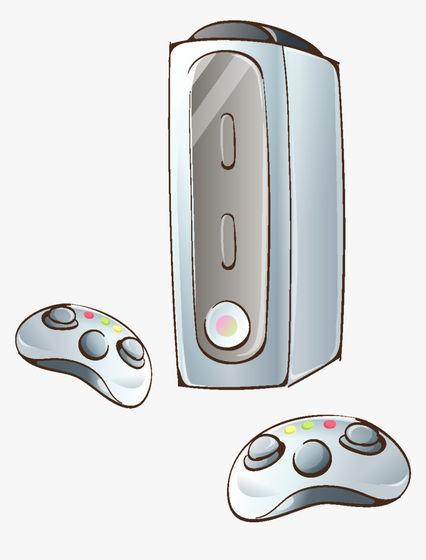 Hand Drawn Game Handle Elements - Game Controller, HD Png Download