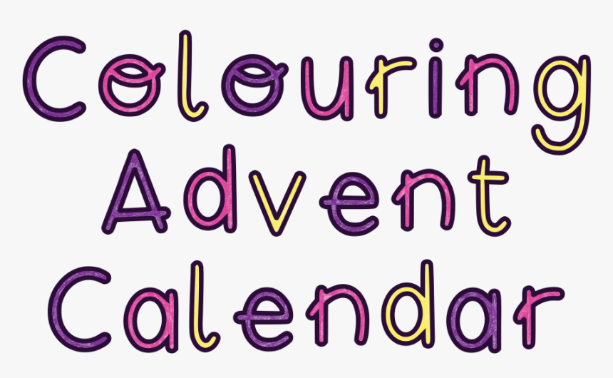 Colouring Advent Calendar, HD Png Download