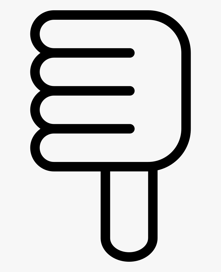 Thumb Down Basic Symbol Outline, HD Png Download