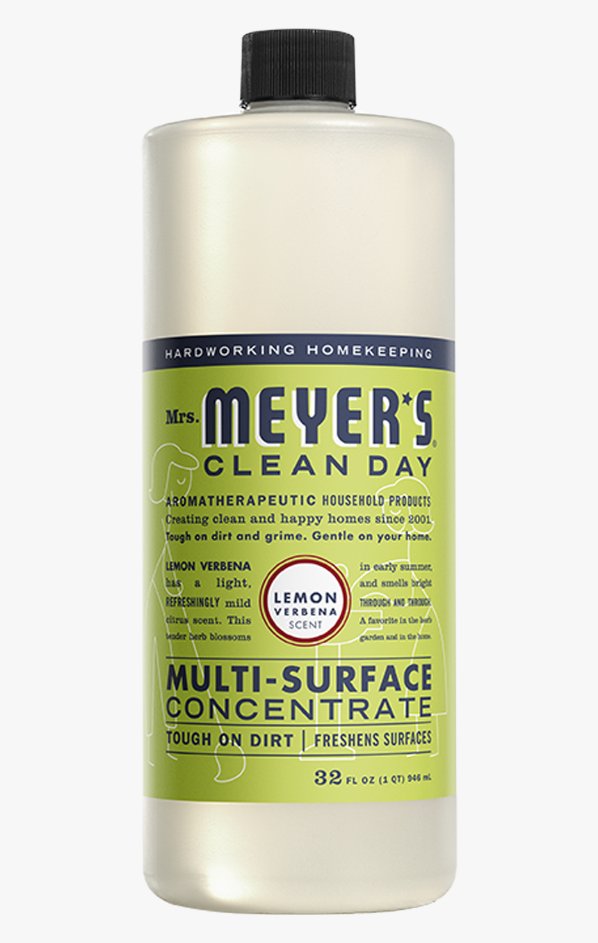 Mrs Meyers Lemon Verbena Multi Surface Concentrate - Mrs. Meyer's, HD Png Download