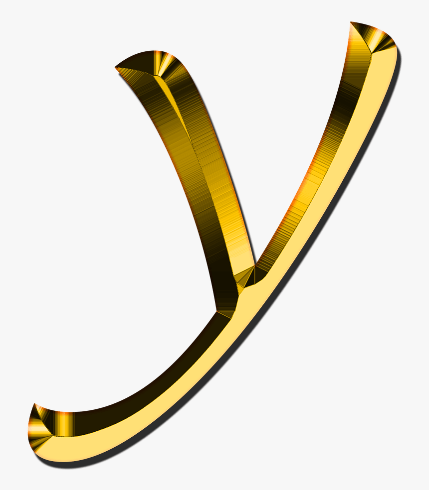 Small Letter Y Transparent Png Gold Letter Y Png, Png Download