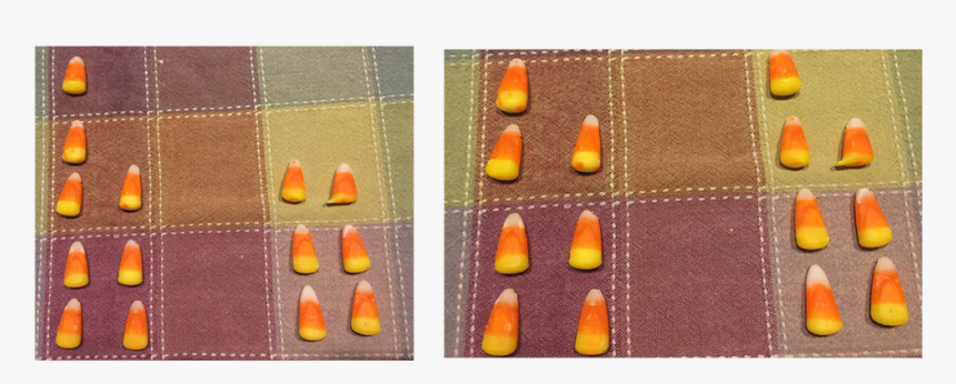 Addition Subtraction Same But Different Candy Corn - Amber, HD Png Download