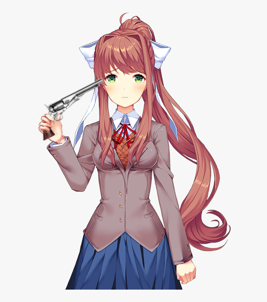 Doki Doki Literature Club Monika, HD Png Download