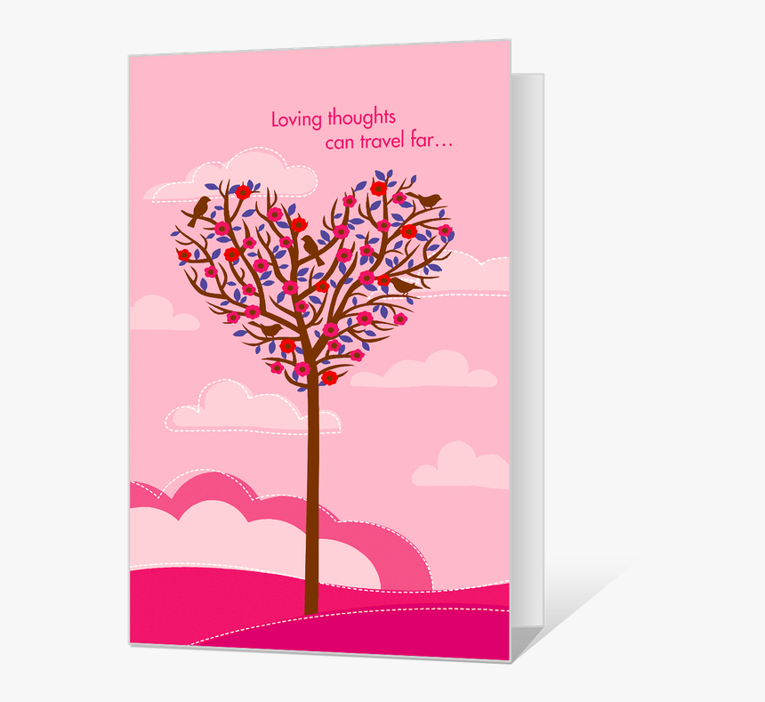 Loving Thoughts Printable - Free Printable Valentine Card, HD Png Download