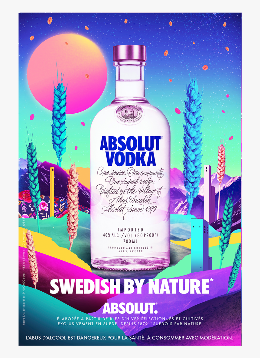 Absolut France Wheat, HD Png Download