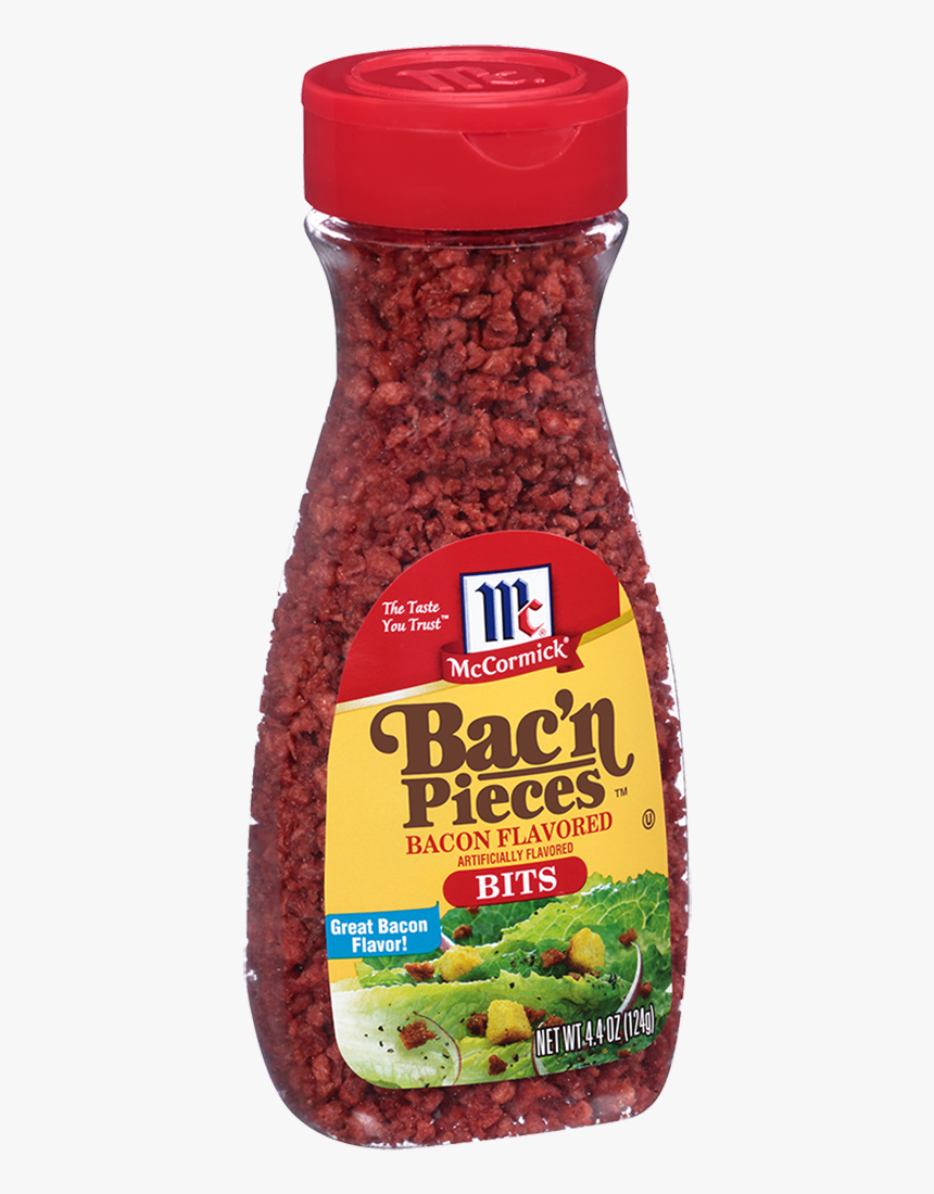 Bacn Pieces Bacon Flavored Bits - Bottle, HD Png Download