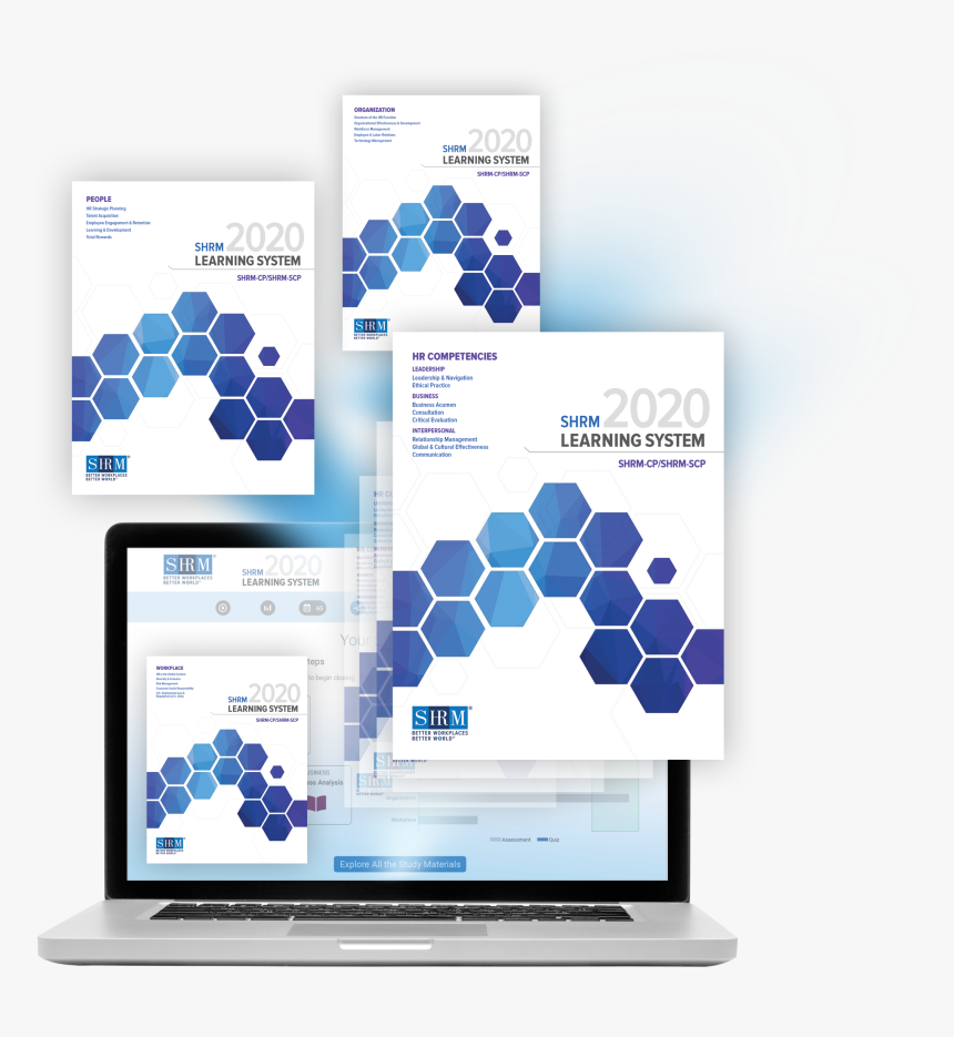 2020 Shrm Laptop Books Merge Transp - Gadget, HD Png Download