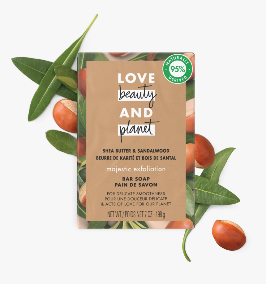 Front Of Bar Soap Pack Love Beauty Planet Shea Butter - Love Beauty And Planet Shampoo, HD Png Download