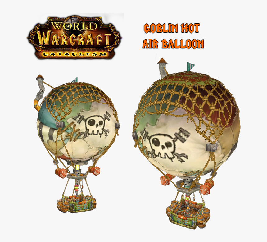 World Of Warcraft Clipart Hot - Hot Air Balloon, HD Png Download