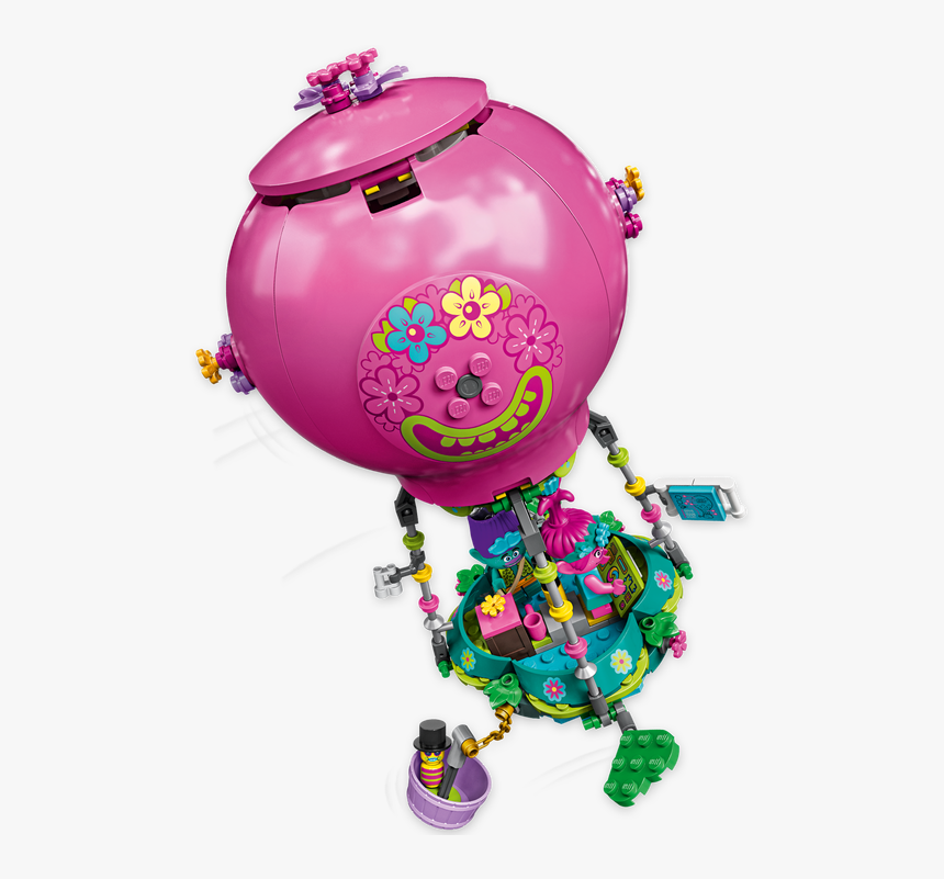 Lego Trolls Poppy S Hot Air Balloon Adventure 41252 - Lego Trolls World Tour Poppy's Hot Air Balloon Adventure, HD Png Download