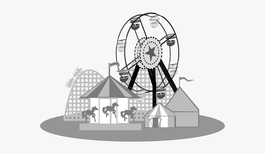 carnival clipart black and white