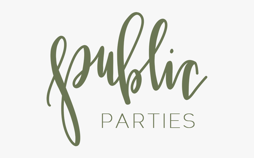 Public Parties - Calligraphy, HD Png Download