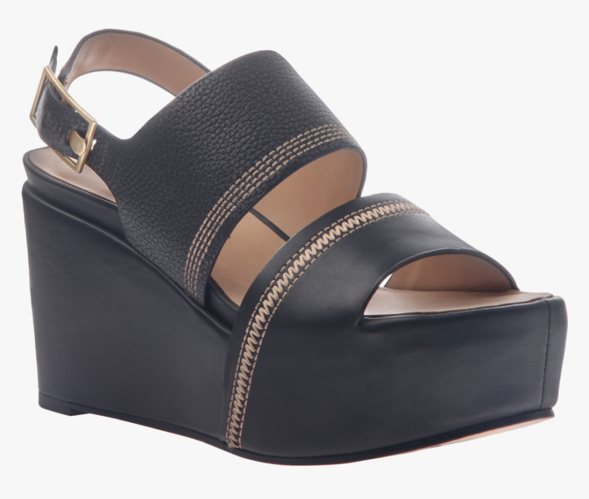 Naked Feet Mallow Women S Platform Wedge In Black 
 - High Heels, HD Png Download