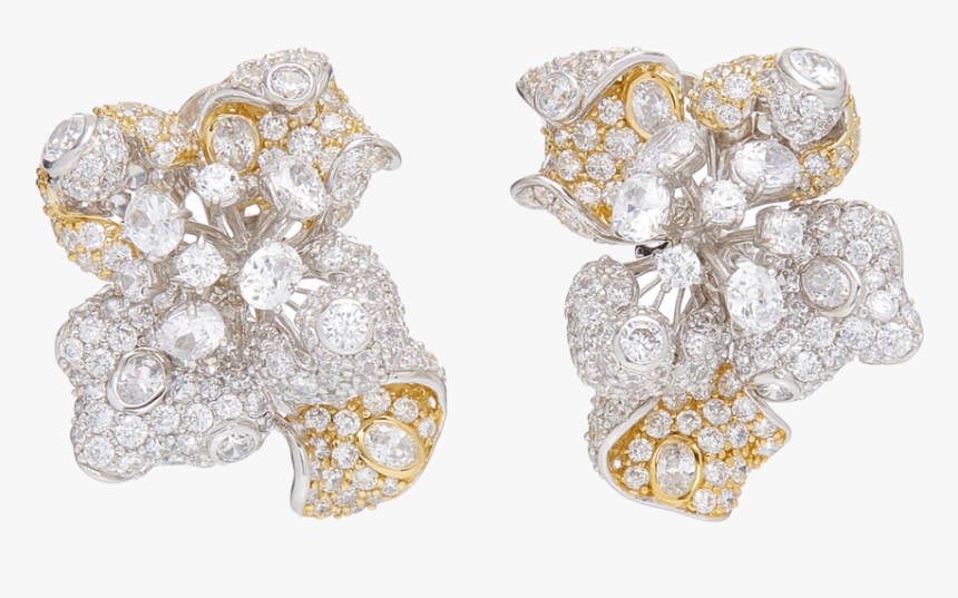 Large Anabela Chan Gold Bloomingdale 18k Gold Studs, HD Png Download