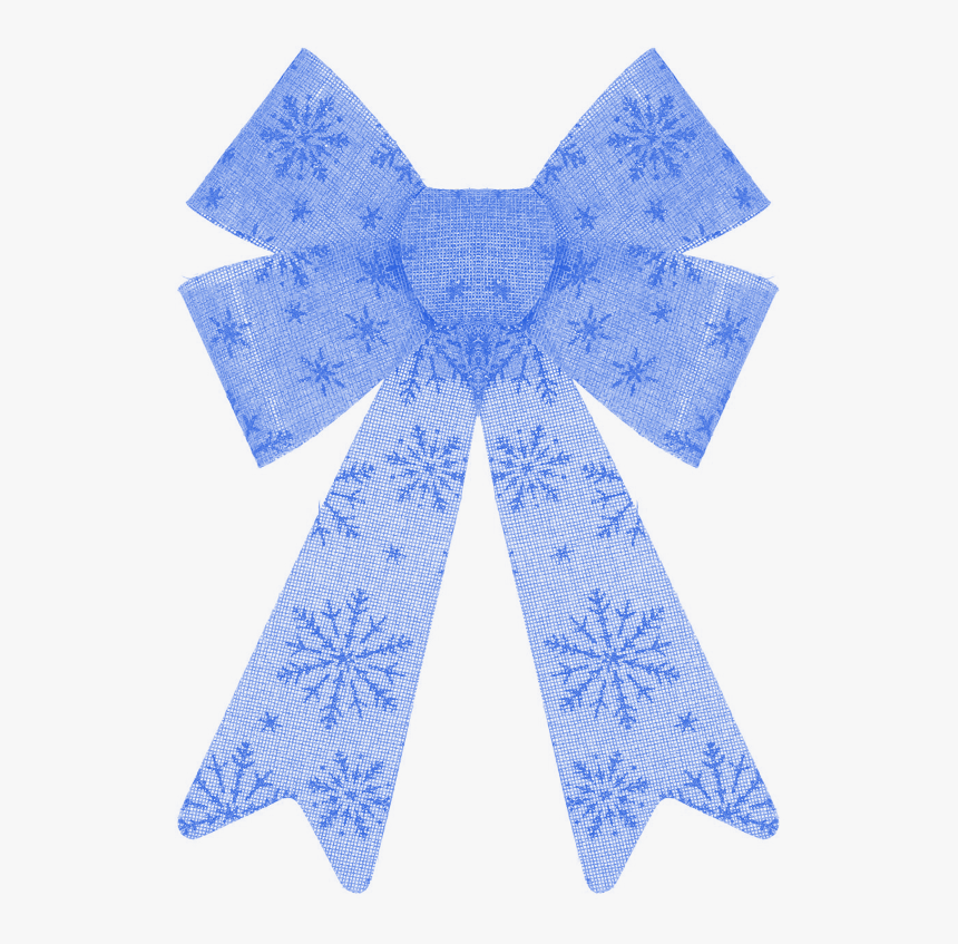 🎀
#christmas #bow #gift #present #snowflakes #ornament - Christmas Day, HD Png Download