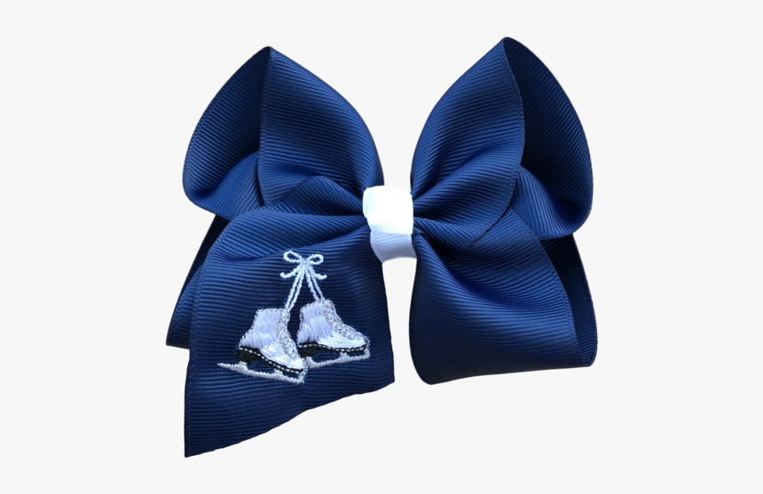 Ice Skate Embroidered Bow - Ribbon Seal, HD Png Download