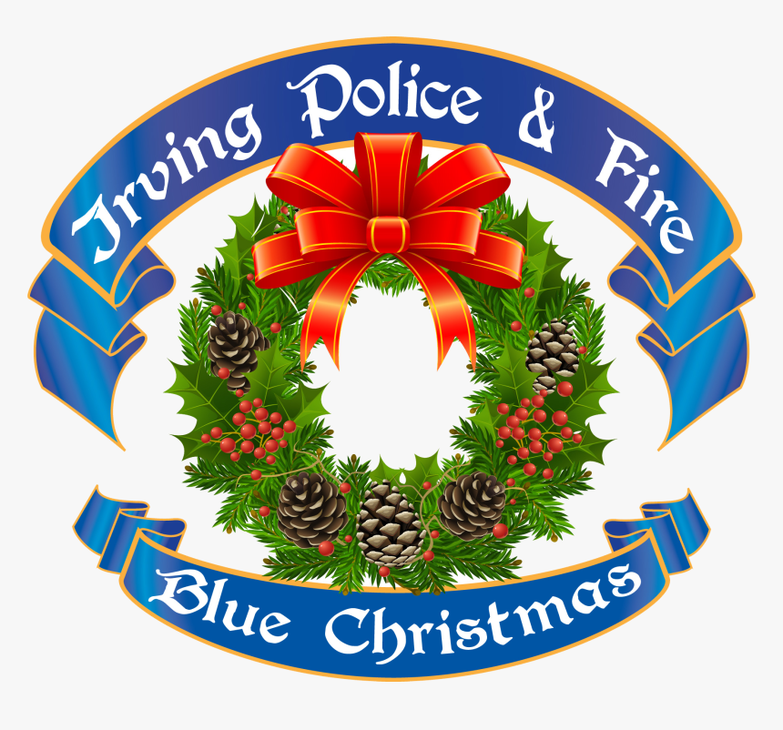 Irving Police & Fire Blue Christmas - Christmas Day, HD Png Download