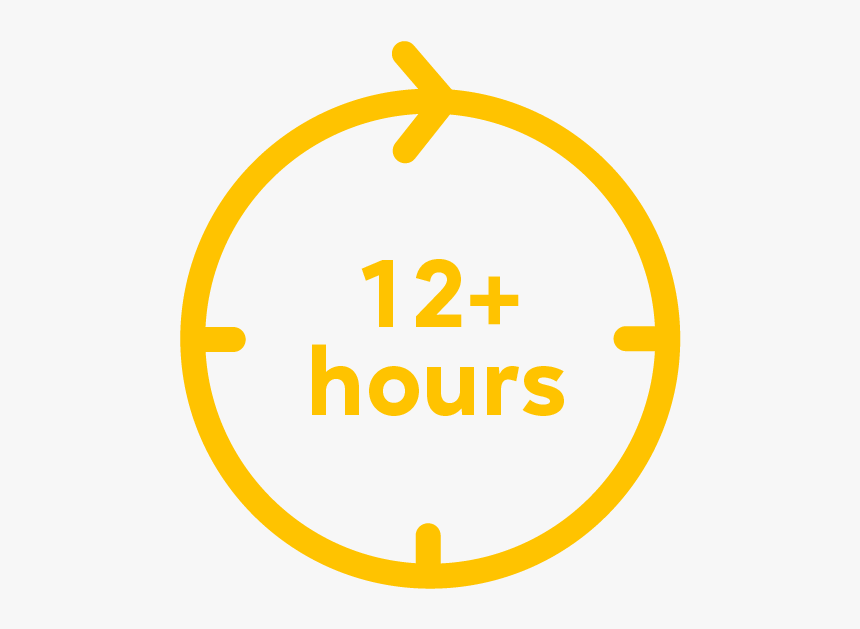 More Than 12 Hours Icon - Circle, HD Png Download