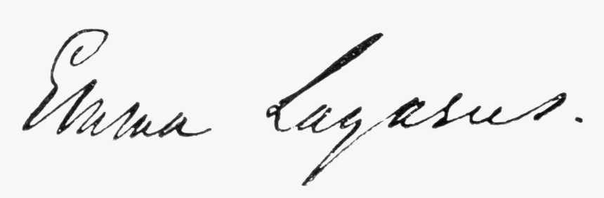File - Emmalazarussignature - Calligraphy, HD Png Download