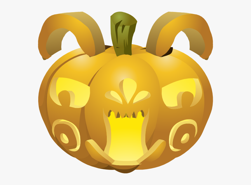 Carved Pumpkins Lit Svg Clip Arts - Pumpkin, HD Png Download
