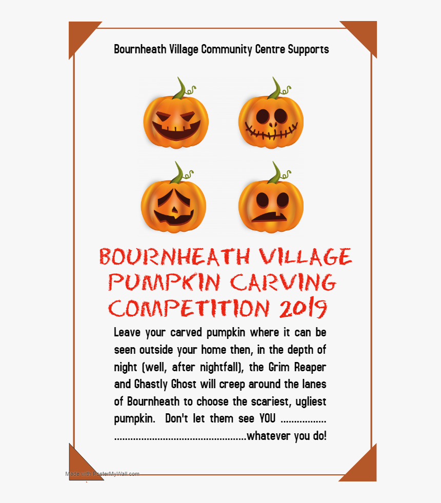 Have Your Carved Pumpkins In Clear View When Darkness - Pumpkin Carving Flyer Template, HD Png Download
