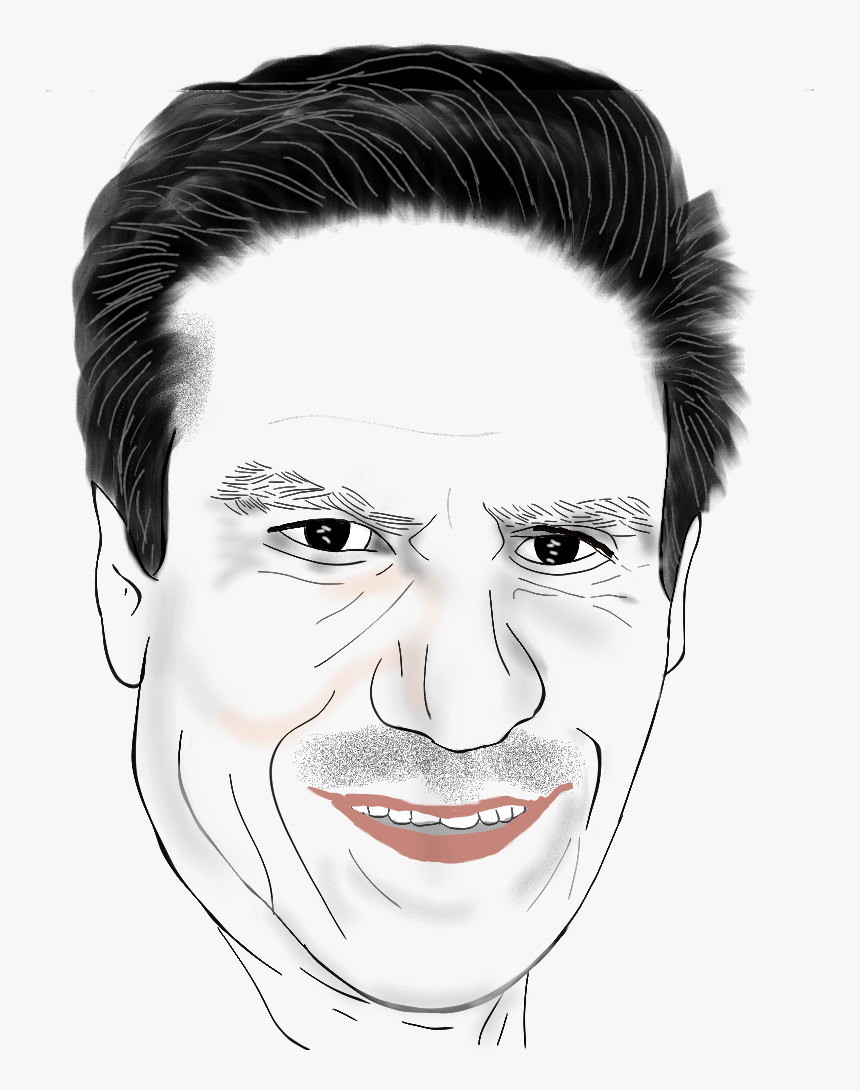 #dibujo #retrato #rostro #cara #colorear #transparente - Sketch, HD Png Download