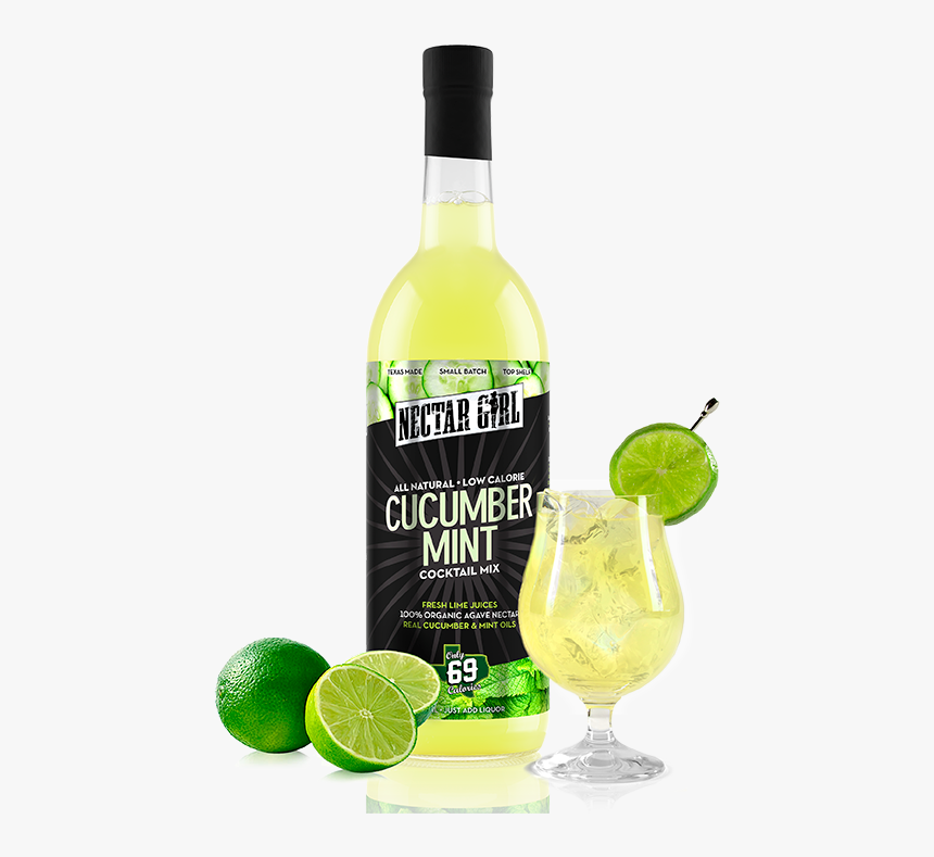 Nectar Girl Cucumber Mint Cocktail Mix - Lime, HD Png Download